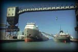 Port Calcite ships loading, Rogers City, Michigan