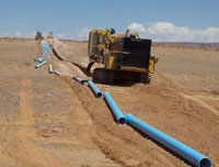 Image of water line installation