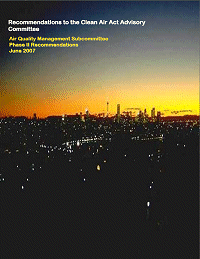 Image of report cover:  Air Quality Management in the United States