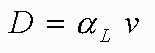 Assumed form of the dispersion relationship.