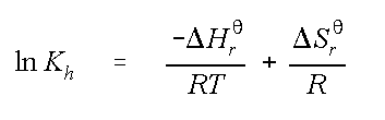 Temperature dependent Henry's constant