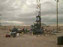 Drill rig and set up for coring.