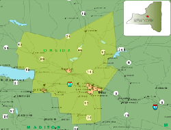 Map of Oneida County, New York