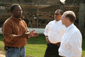 Photo of Kevin Lewis, Kent Benjamin and Jim Jones