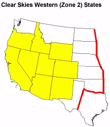 Clear Skies Western (Zone 2) States