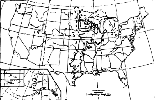 Figure 1. Location of study areas and boundaries of tallgrass prarie and oak savanna