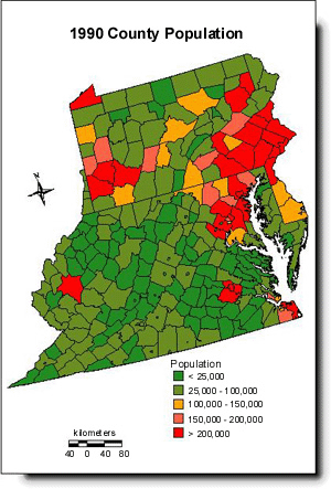1990 County Population