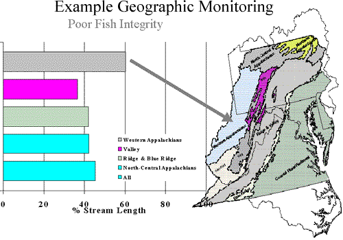 Geographic Monitoring Example - Poor Fish Integrity
