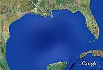 statellite view of the Gulf of Mexico