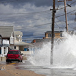 Photo of a coastal road