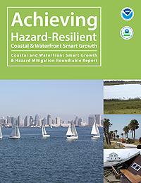 Cover of "Achieving Hazard Resilient Coastal & Waterfront Smart Growth" document.