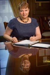 Administrator Lisa Jackson at her desk