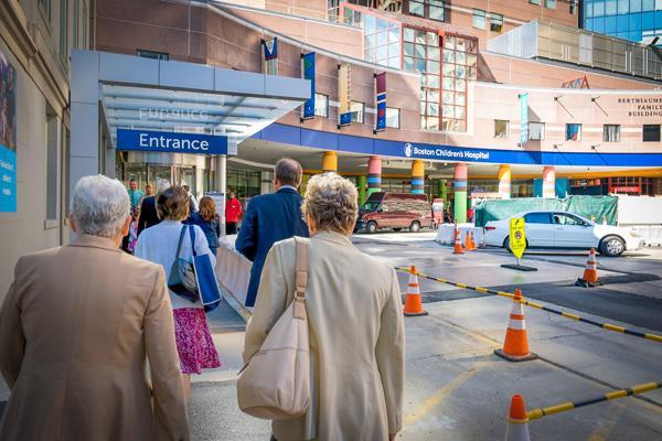 Administrator McCarthy arrives at the Boston Children’s Hospital 