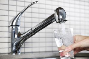 Photo of water coming out of the kitchen tap