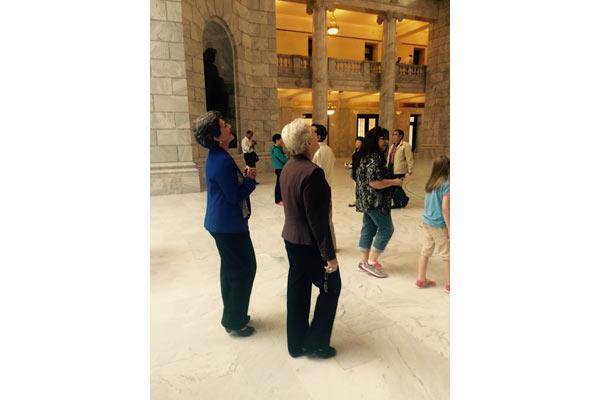 Utah State Representative Patrice Arent tours the State House with Administrator McCarthy