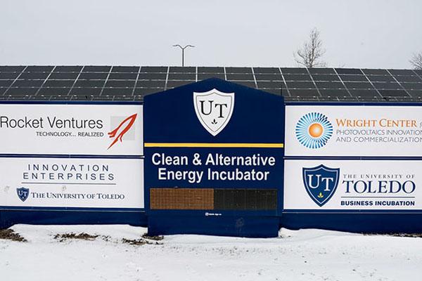 Next stop: The University of Toledo, which hosts a clean energy research and development incubator that is working to develop the next wave of technologies. (4 of 11)
