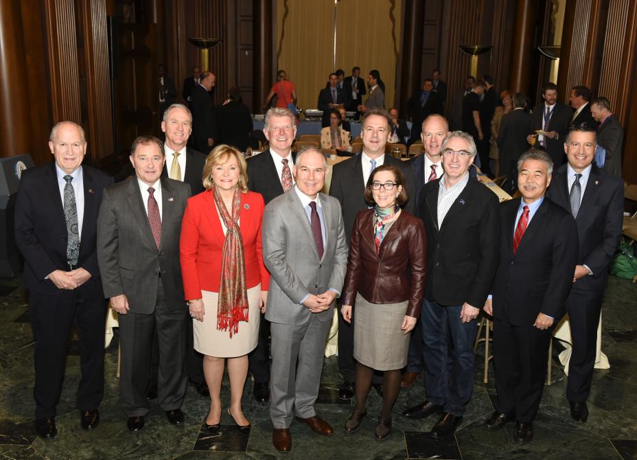 Photo of the Western Governors and Administrator Scott Pruitt 