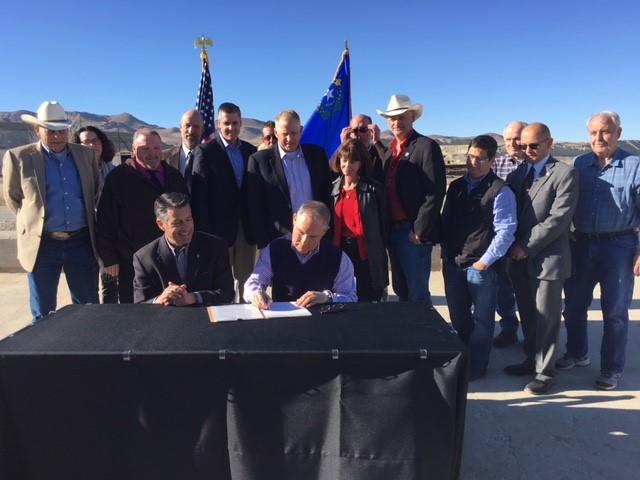 Administrator Pruitt signs deferral agreement on Anaconda mine with Nevada Governor Brian Sandoval.