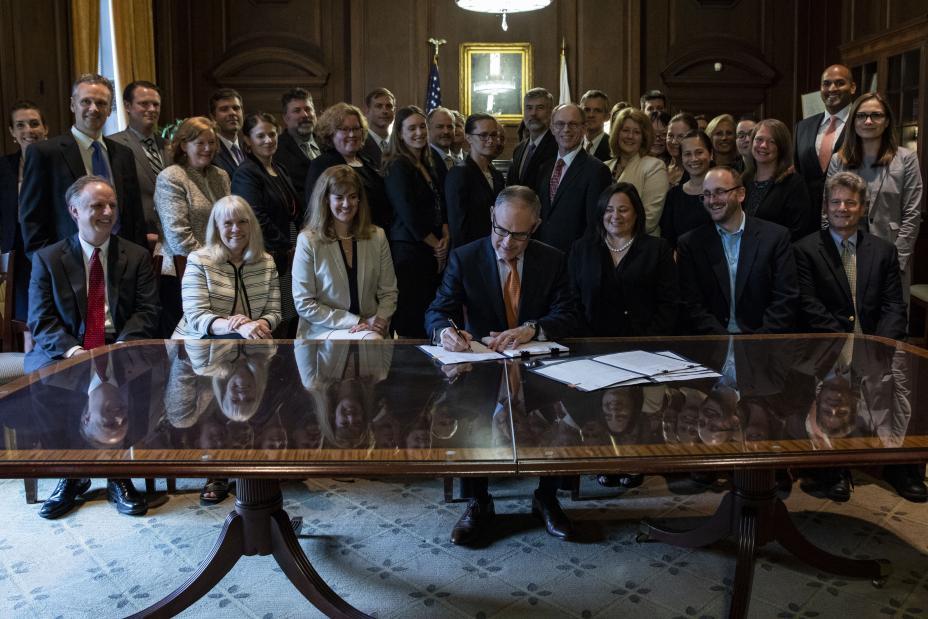 Admnistrator Pruitt signs important agency action documents under TSCA to mark the second anniversary of the Lautenberg Act