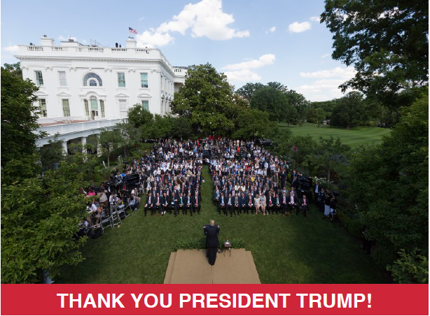 Thank You, President Trump