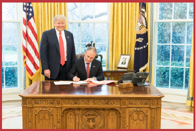 President Trump and Administrator Pruitt in the Oval Office
