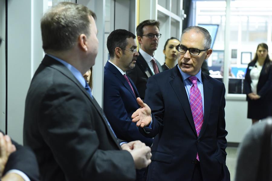 EPA Administrator Scott Pruitt tours the National Weather Service in Oklahoma City. 