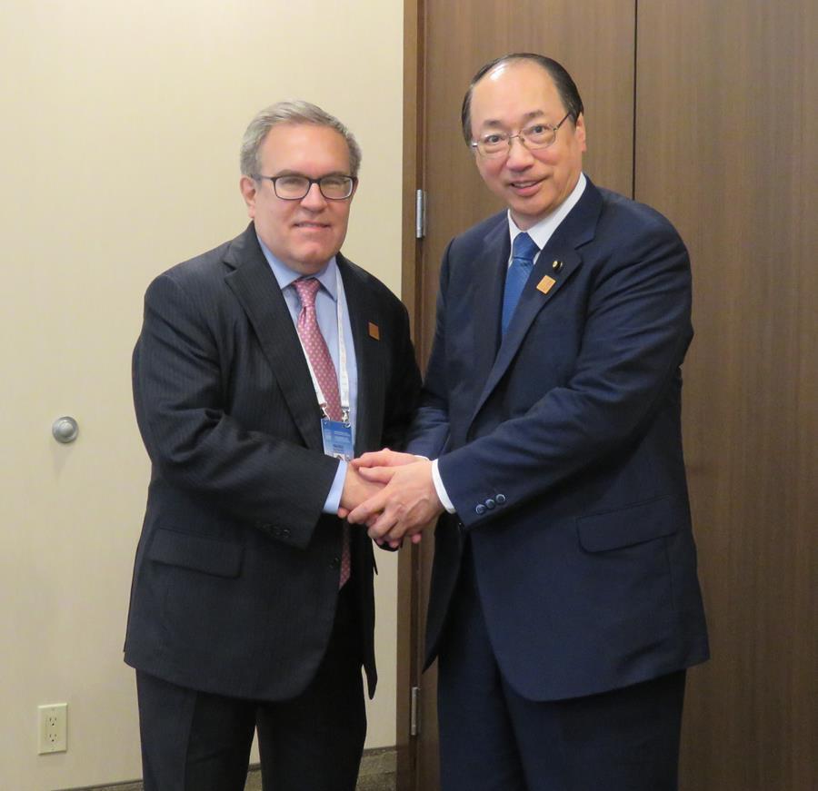 Administrator Wheeler with Minister Nakagawa.