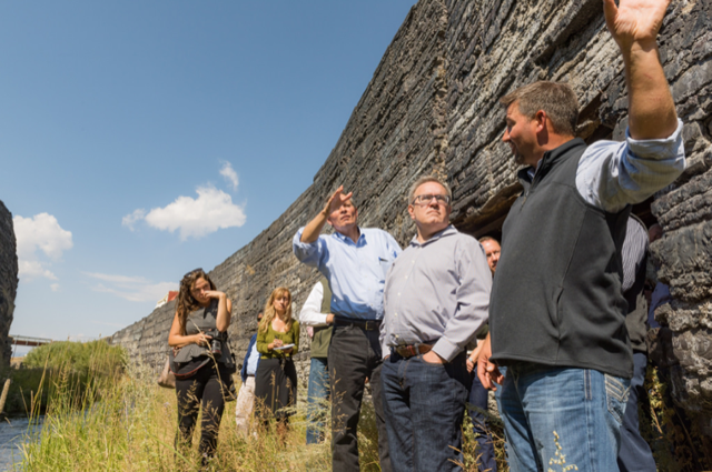 Administrator Wheeler and Senator Daines tour slag canyons in Bute.  
