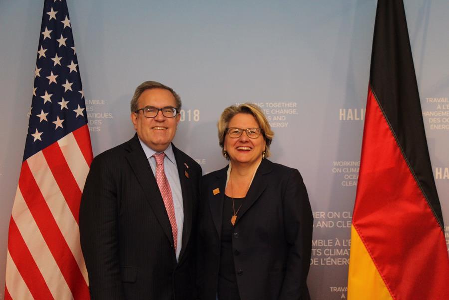 Administrator Wheeler attends a bilateral meeting with the German Federal Minister Svenja Schulze