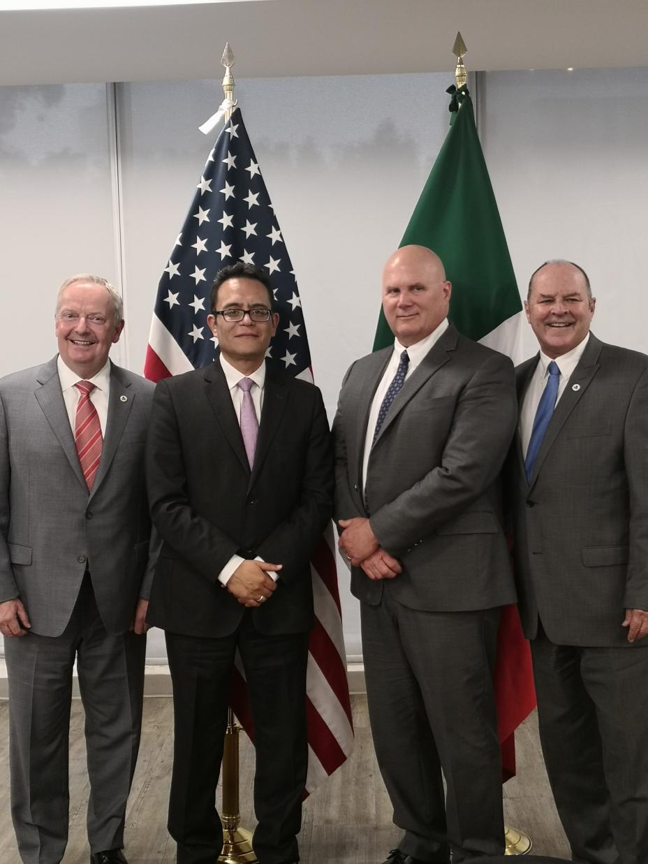 US EPA & SEMARNAT Border Leadership (Left to Right: David Gray, Rodolfo Godinez, Chad McIntosh, and Mike Stoker)