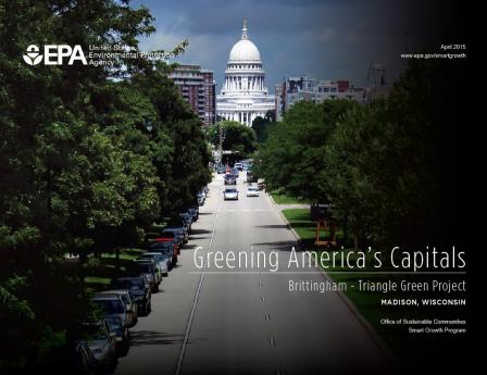 Cover of Greening America's Capitals, Madison, WI, report