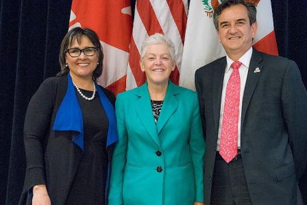 EPA Administrator McCarthy with Canadian Environment Minister and Mexican Environment Deputy Secretary