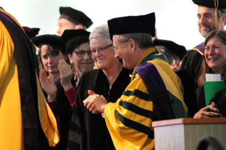 Administrator McCarthy at a graduation ceremony