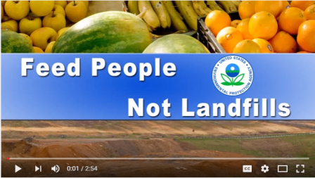 Screengrab of Feed People, not Landfills video