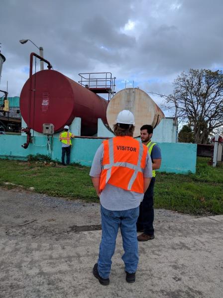 Inspecting Puerto Nuevo Wastewater Treatment Plant, San Juan, PR. Photo Courtesy of EPA.