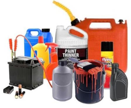 Examples of household hazardous materials