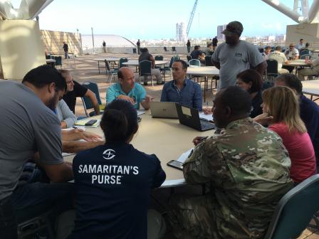 EPA planning meeting with Samaritan’s Purse and other partners to discuss drinking water systems. San Juan, Puerto Rico