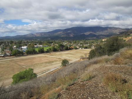 View of former refinery after soil cleanup in Fillmore, California.
