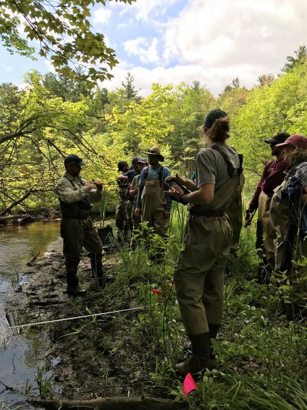 EPA National Rivers and Streams Assessment (NRSA) Training at Deep Brook Reservation in North Chelmsfor (Photo Credit US EPA)