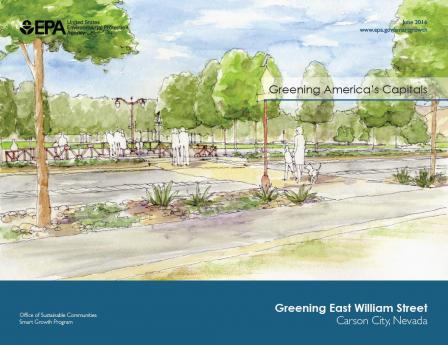 Cover of Greening America's Capitals: Carson City, NV report