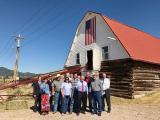 Administrator Pruitt poses with ranch employees. 