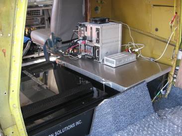 Gamma Ray Spectrometer inside the plane