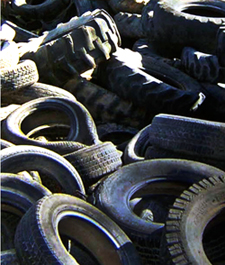 images of scrapped tires