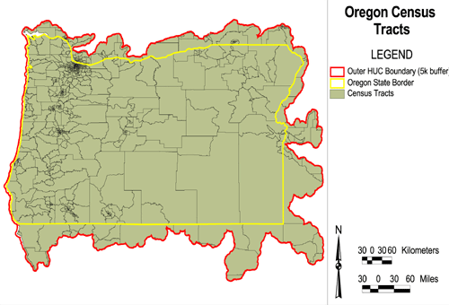 Image of Oregon's Census Tracts