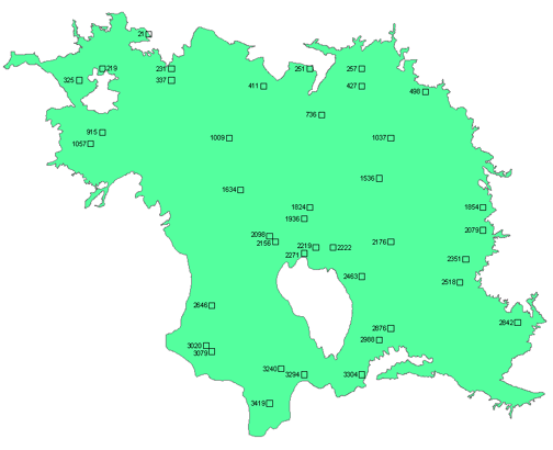 Map of Ecoregion 43 Samples