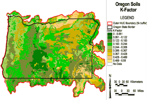 Image of Oregon Soils K Factor
