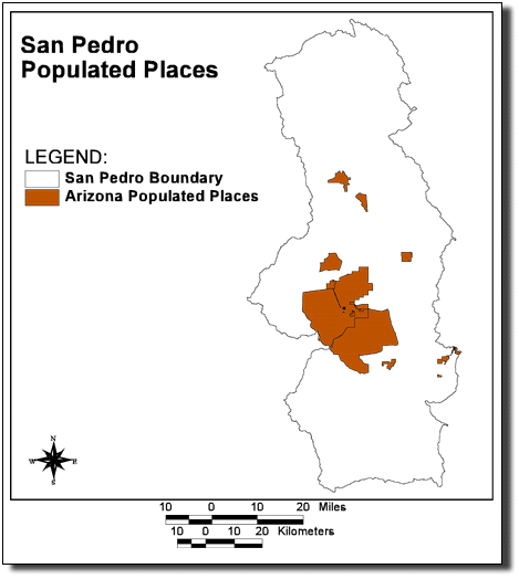 Large Image of San Pedro Populated Places