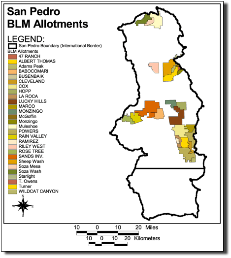 Large Image of San Pedro BLM Allotments