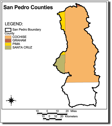Large Image of San Pedro Counties