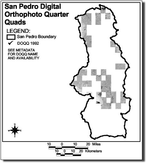 Large Image of San Pedro Digital Orthophoto Quarter Quads